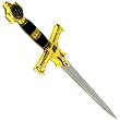 Gold Accented King Solomon Dagger W/ Scabbard 23.5 Inches
