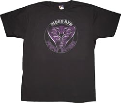 Dodgeball Globo Gym Purple Cobras Men's Vintage T-Shirt Black