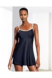 Newport One-Piece Gold-Strap Control Swimsuit Dress by Shape fx