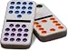 Cardinal Industries Double Fifteen Color Dot Dominoes in a Collectors Tin