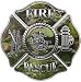 Firefighter Fire Rescue Firefighter Decal Real Camo 4 Reflective