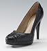 Autograph Leather Faux Snake Skin Platform Shoes