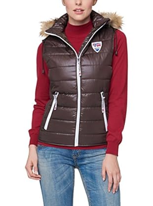 Nebulus Chaleco Guateado Glamour (Marrón)