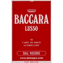 DalNegro Baccarat Playing Cards - Red