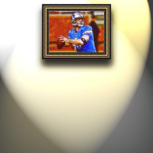 Completely Handpainted American Football Sport Painting, Custom Order FL5010, Oil on Canvas, with Option to Paint Jerry, Brett & Co. from Any Other Favorite Photograph or Picture, Unframed, Size 16'' x 21