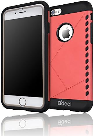iPhone 6 Case, Dual Layer Rugged Protective TPU iPhone 6 rugged Case for Apple iPhone 6 with 4.7 inch [Red]