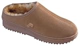 Lamo Sheepskin Australia Sheepskin Clogs Mens Shoes Suede Slippers Moccasins Chestnut