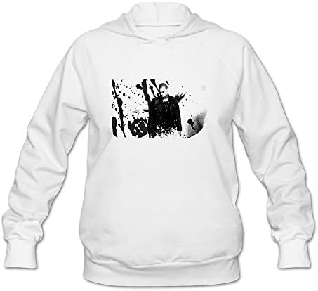 Zcycll Men's Chris Brown Say Goodbye Loyal Fortune White Small Hoodie