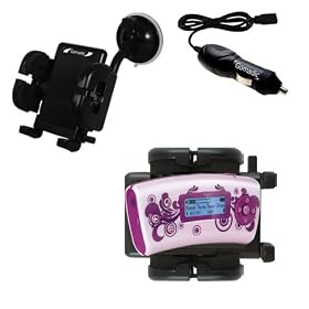 Nickelodean Spongebob Squarepants MP3 Player Flexible Auto Windshield Holder with Car Charger - Uses Gomadic TipExchange