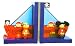 Orange Tree Wooden Bookends - Pirate