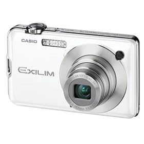 Casio EX-S10 Ultra Slim Digital Camera - White (10.0MP, 3x Optical Zoom) 2.7" LCD
