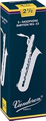 Vandoren Baritone Saxophone Reeds #2.5, Box of 5