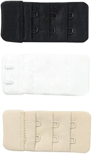 Brah! Extender: Bra Extender Band Breathing Room- Pack of 3 (White, Beige, Black)