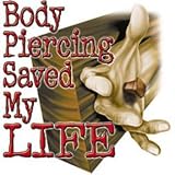 Christian Men's T-Shirt : Body Piercing Saved My Life