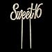 Ella Celebration Sweet 16 Cake Topper Crystal Rhinestone 16th Birthday Party Gold Decoration (Sweet 16 Gold)
