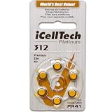 41xuE1nq9rL. SL160  iCellTech Size 312 Hearing Aid Batteries (60 batteries)