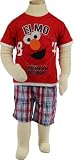 Sesame Street Elmo American Original Toddler Boys Shirt Top & Shorts Set 2T-4T