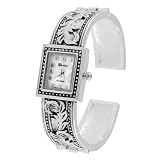 Geneva Platinum Women's Antiqued Cuff Watch by Geneva