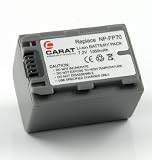 Lithium-Ionen Akku inkl. G�rteltasche ersetzt Sony Typ NP-FP70 + NP-FP71 (kein Original) f�r Sony IP220 IP5 HC1000 IP1 IP7 IP45 IP55 IP210 IP2200 PC106 PC107 PC109 DCR-PC350 HDR-HC1 TRV239