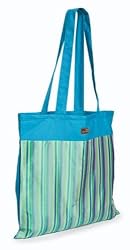 Della Q Green Silk Cotton Mazie Knitting Book Tote Bag