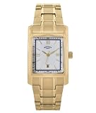 Rotary Men's Analogue Watch GB42834/06 with White Roman Dial and Gold Plated Bracelet