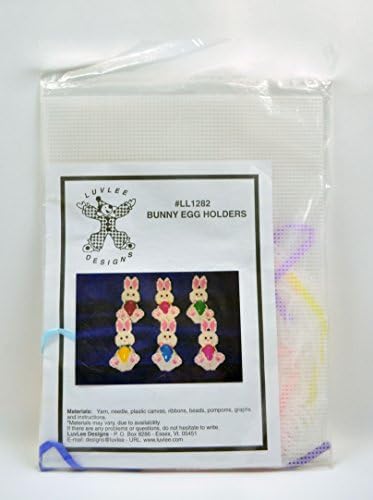 Luvlee Designs Bunny Easter Egg Holders Plastic Canvas Kit LL1282