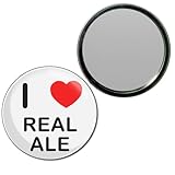 I Love Real Ale - 55mm Round Compact Mirror
