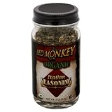Red Monkey Organic Italian Seasoning, .3-Ounce Net Weight, 6-Count