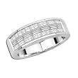14K White Gold Diamond Band - 1.00 Ct.