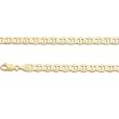 ITALY 14K GOLD CHAINS REGULAR - MARINER CONCAVE 150 - Width: 6.4mm - Length: 8
