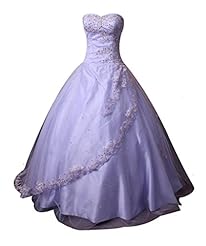 A-line Floor Length Polyester/Satin/Tulle Lace Applique Beaded Sequined Prom Dress/Quinceanera Dress 