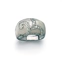 Sterling Silver Mother Of Pearl & Cubic-Zirconia Ring