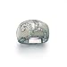 Sterling Silver Mother Of Pearl & Cubic-Zirconia Ring