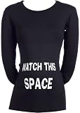 from Spoilt Rotten Spoilt Rotten - Watch This Space - Long Sleeve Maternity Clothes T-Shirt BLACK, S, M, L
