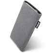 fitBAG Classic Gray housse sur mesure pour Samsung F480, F480v. Originale alcantara avec doublure en microfibre pour le nettoyage d'�cran
