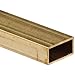 Brass C260 Rectangular Tubing 1/8" x 1/4", 0.014" Wall