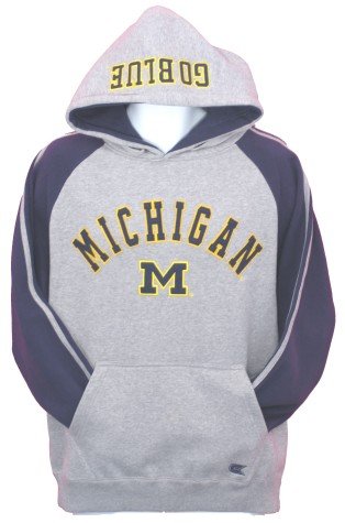 Men`s Michigan Wolverines Heather Gray All Star Hoodie