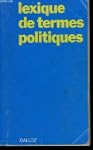 Lexique de termes politiques : �tats,...