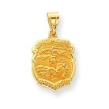 14k Saint Michael Medal Pendant