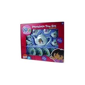 Dora the Explorer 13 Piece Porcelain Tea Set by Disney