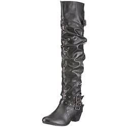 Buffalo Girl 110384 237451 VIP 8848 BLACK 01, Damen Stiefel, Schwarz (BLACK 01), EU 41