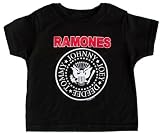 Toddler Kids THE RAMONES Rock N Roll T Shirt in Black