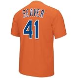 Tom Seaver New York Mets MLB Majestic Orange Player T-Shirt