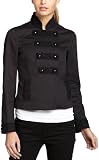 Mac & Jac Women's Lightweight Ruffle Trim Military Jacket