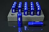 IMAGE OF BLUE Wheel Lug Nuts 2 1/4