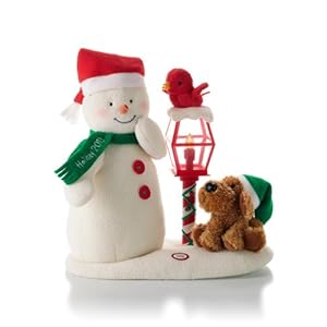 Hallmark Merry Carolers Techno Plush Snowman