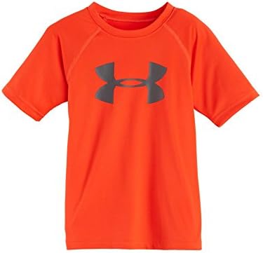 Under Armour Little Boys' Solid Logo Tee, Bolt Orange, 6