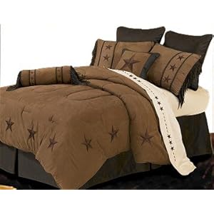 Laredo Tan Western Star Comforter Set-twin
