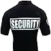 Security Polo Shirt Deluxe 100% Cotton Pre-shrunk Black with White Letters