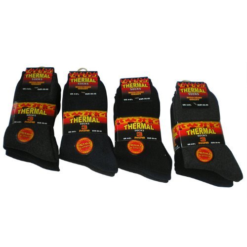 12 Pairs Thermal socks.Extra warm.Size Uk4-6